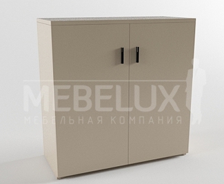 Офисный шкаф низкий закрытый АЛМ-007 Апрель Люкс 800х360х815 мм