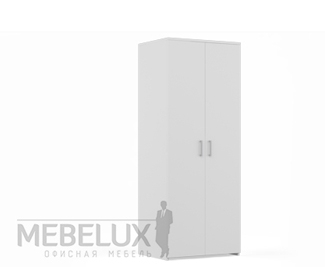 Офисный шкаф для одежды глубокий ХТШ-09 Хайтек Люкс 800х580х1970 мм
